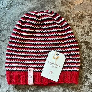 Handmade | Tailgater Beanie in Red, Black & White| Smith Country